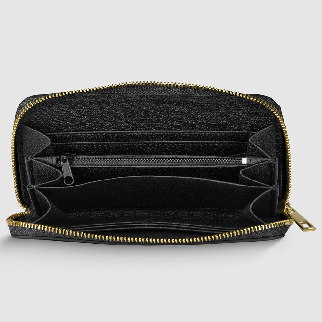 Italian Genuine Woven-Embossed Metallic Suede Wallet | Trento - Che Cose Belle