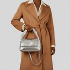 Italian Metallic Full-Grain Leather Top-Handle Bag | Trieste - Che Cose Belle
