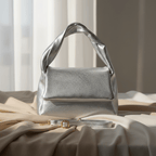 Italian Metallic Full-Grain Leather Top-Handle Bag | Trieste - Che Cose Belle