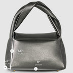 Italian Metallic Full-Grain Leather Top-Handle Bag | Trieste - Che Cose Belle