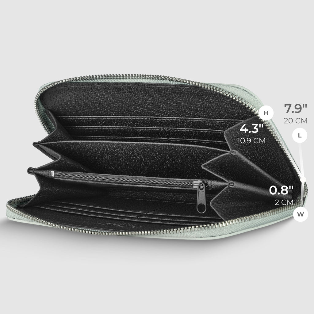 Italian Metallic Full-Grain Leather Wallet | Udine - Che Cose Belle