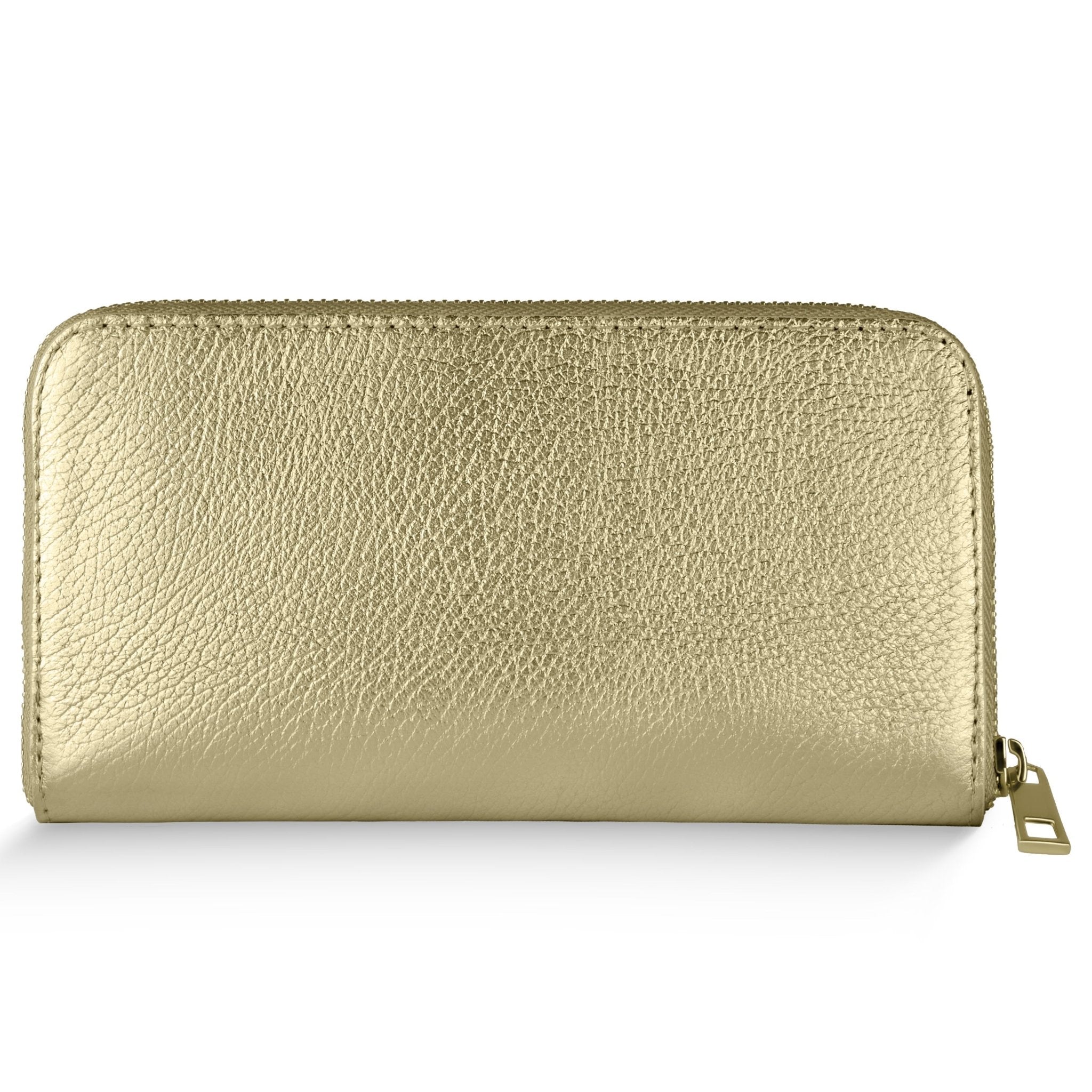 Italian Metallic Full-Grain Leather Wallet | Udine - Che Cose Belle