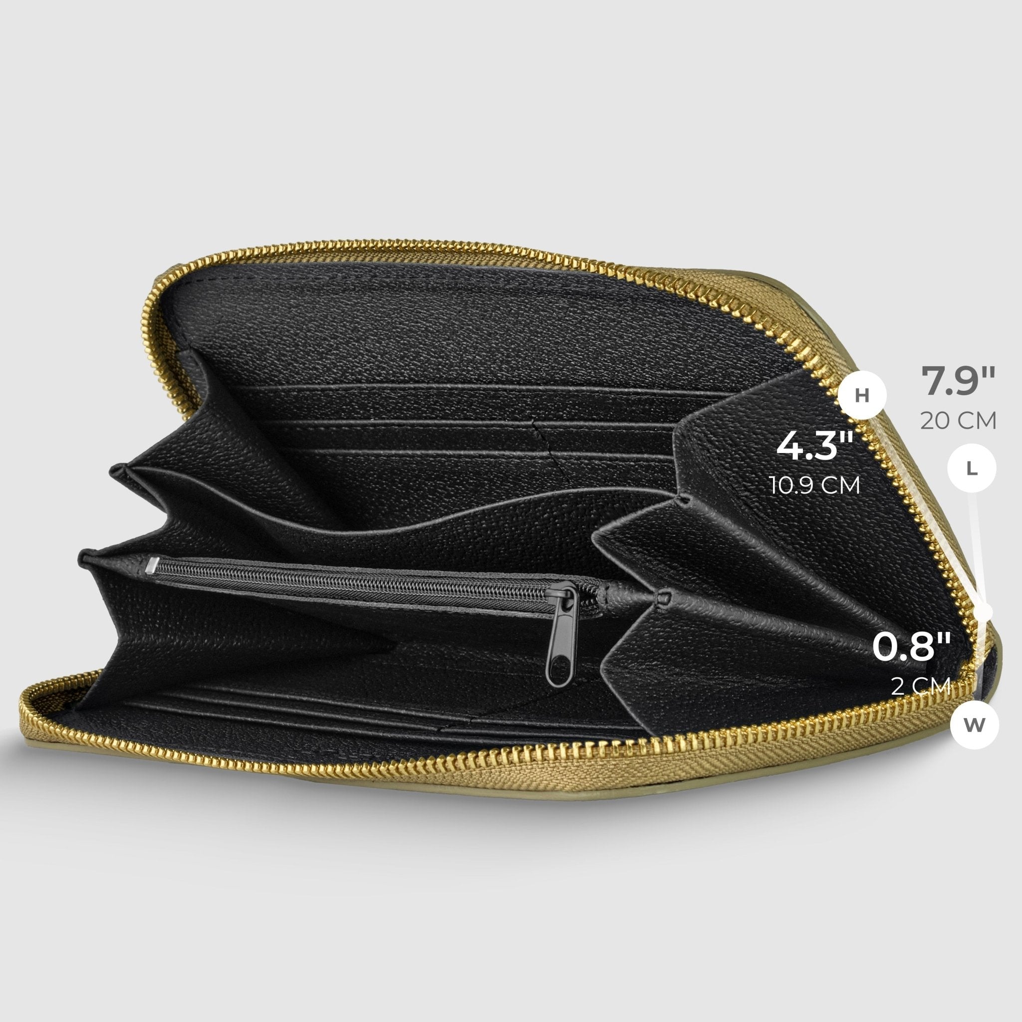 Italian Metallic Full-Grain Leather Wallet | Udine - Che Cose Belle