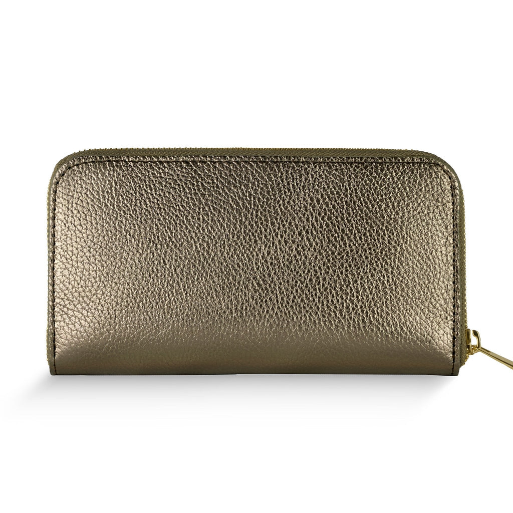 Italian Metallic Full-Grain Leather Wallet | Udine - Che Cose Belle