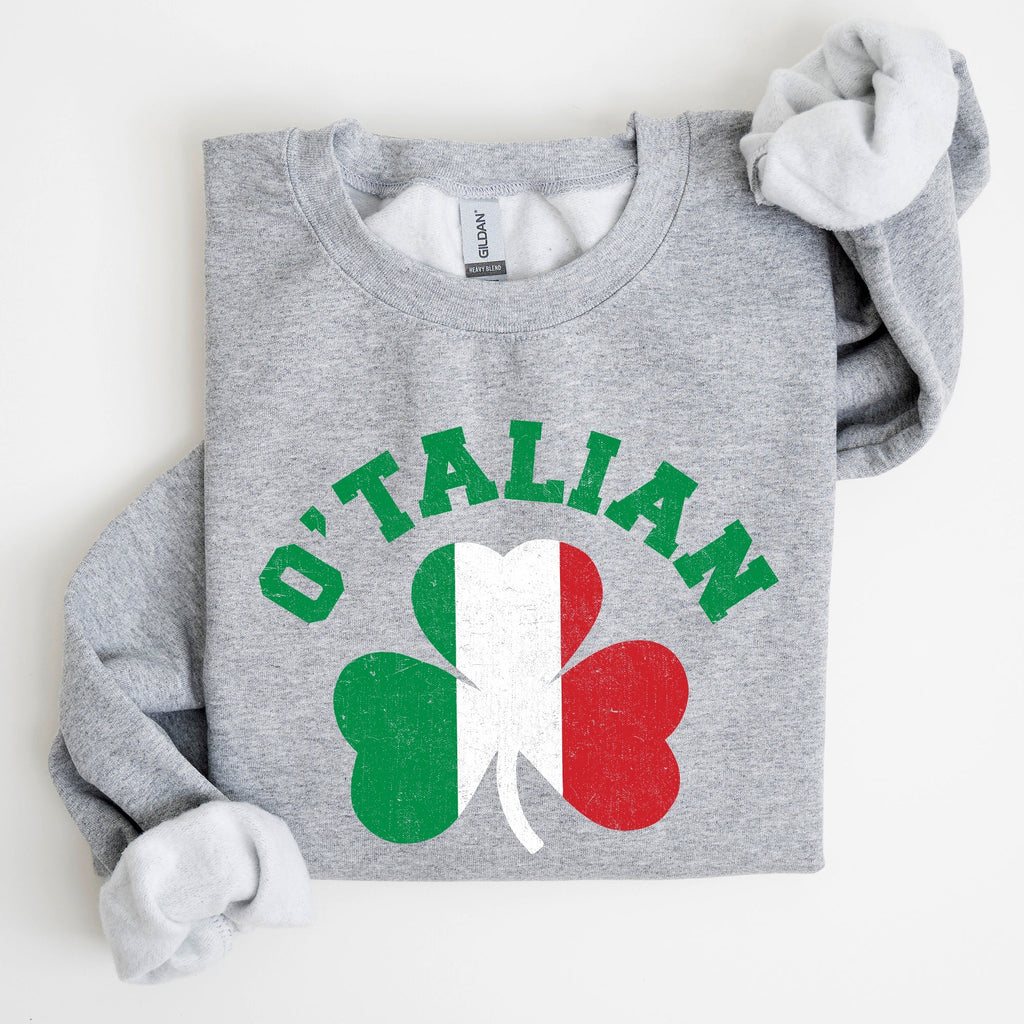 Italian Shamrock, Flag, St Patrick's Day Sweatshirt - Che Cose Belle
