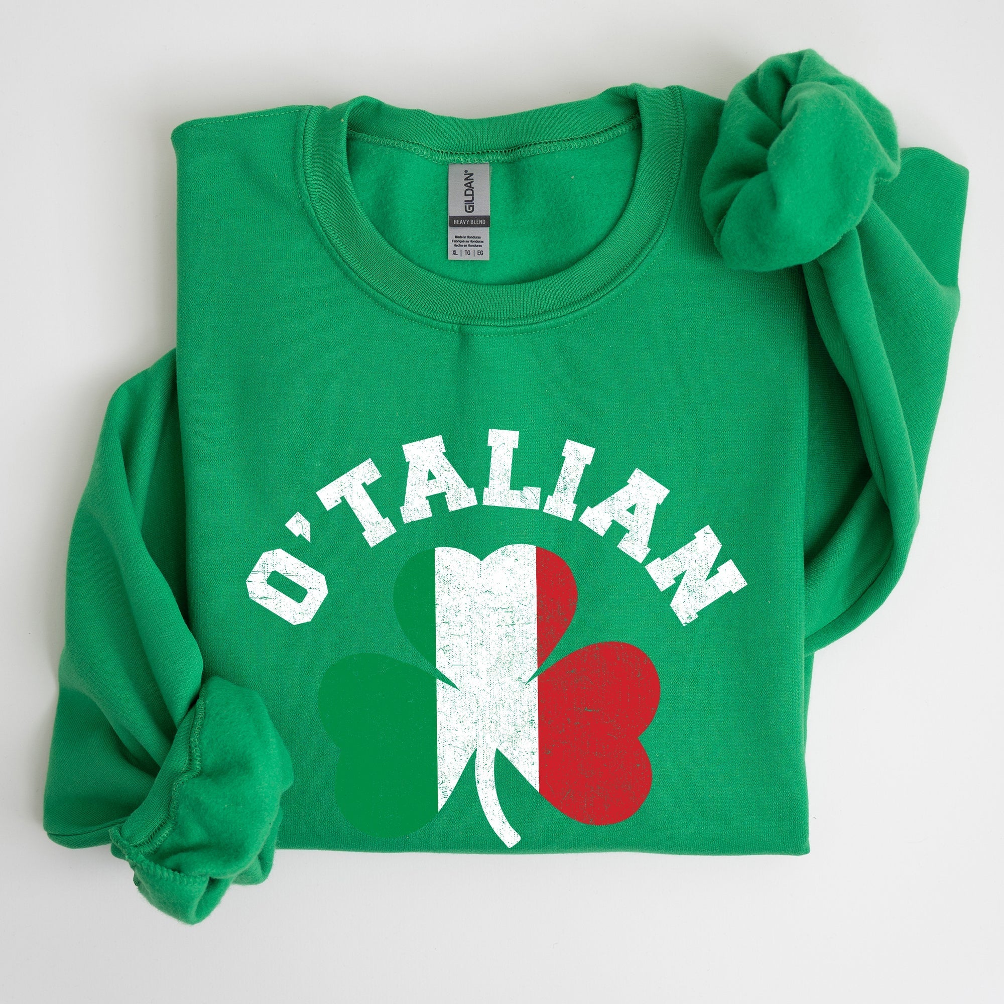 Italian Shamrock, Flag, St Patrick's Day Sweatshirt - Che Cose Belle