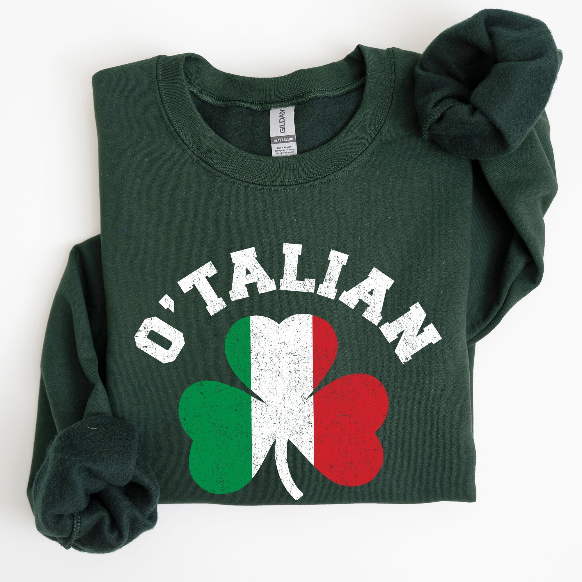 Italian Shamrock, Flag, St Patrick's Day Sweatshirt - Che Cose Belle