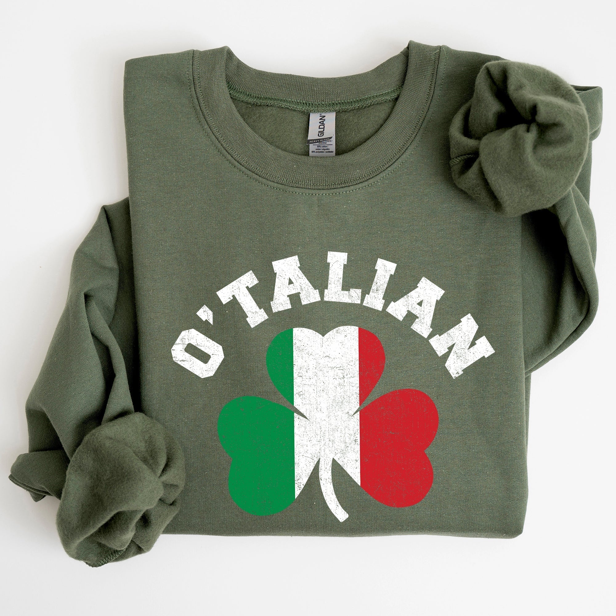Italian Shamrock, Flag, St Patrick's Day Sweatshirt - Che Cose Belle