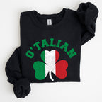 Italian Shamrock, Flag, St Patrick's Day Sweatshirt - Che Cose Belle