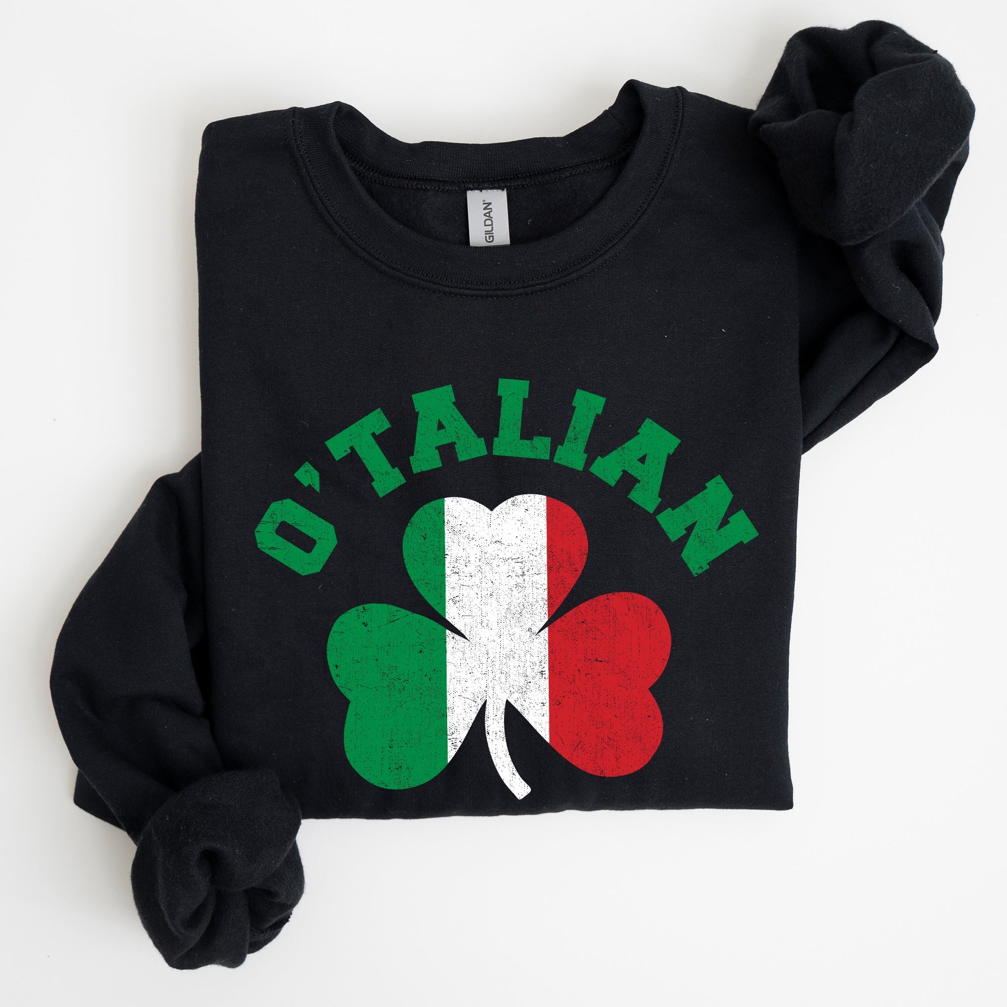 Italian Shamrock, Flag, St Patrick's Day Sweatshirt - Che Cose Belle