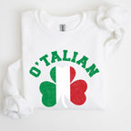 Italian Shamrock, Flag, St Patrick's Day Sweatshirt - Che Cose Belle