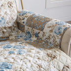 Reversible Floral Patchwork Furniture Protector - Maribel Collection