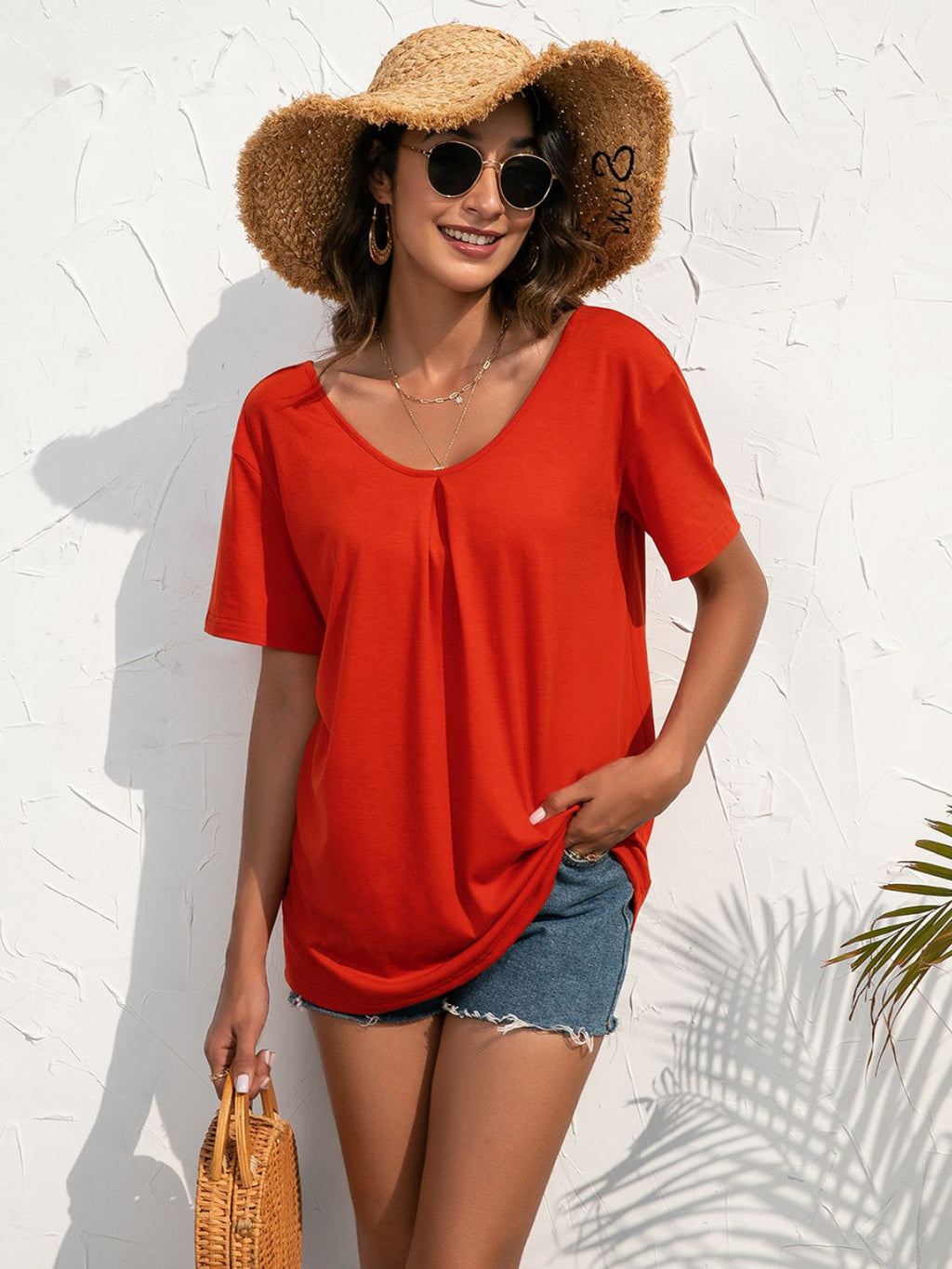 Ivy Lane Lace Trim Short Sleeve Top - Che Cose Belle