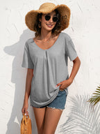 Ivy Lane Lace Trim Short Sleeve Top - Che Cose Belle
