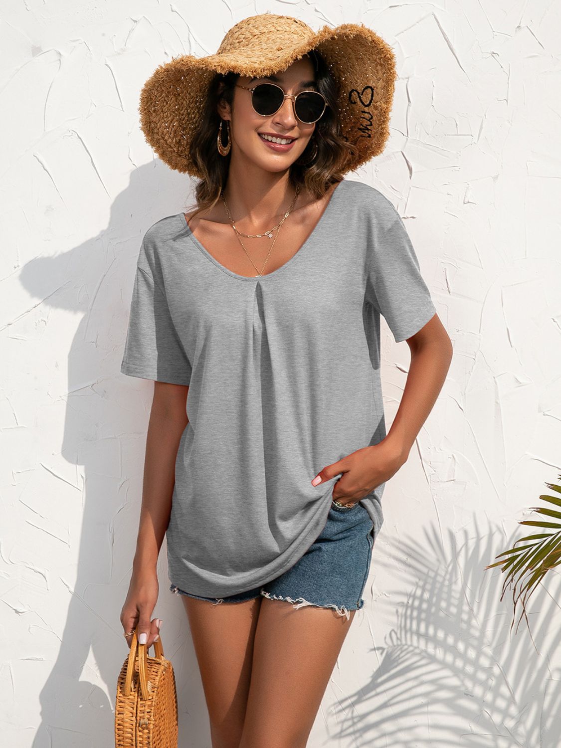 Ivy Lane Lace Trim Short Sleeve Top - Che Cose Belle