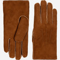 Jack (camel) – Suede leather gloves with luxurious sheep fur lining - Che Cose Belle