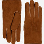 Jack (camel) – Suede leather gloves with luxurious sheep fur lining - Che Cose Belle