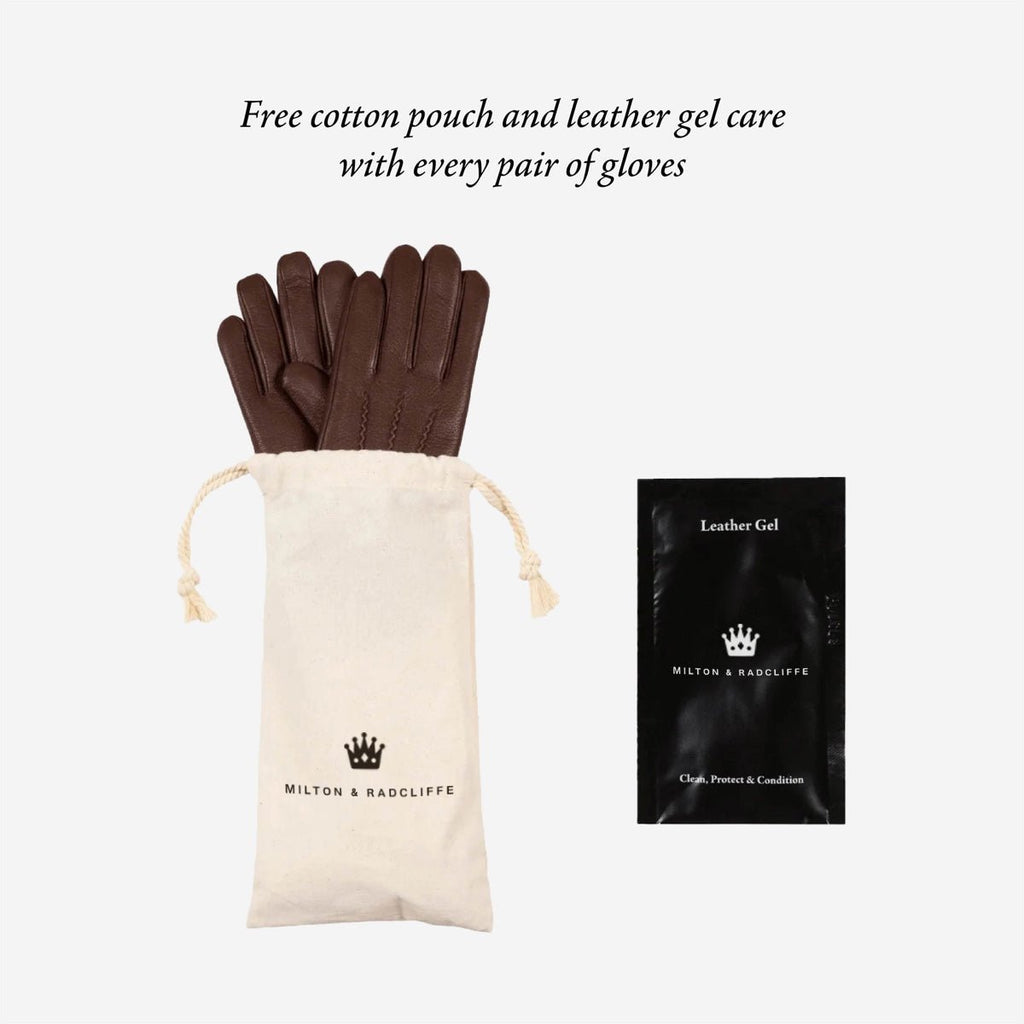 Jack (camel) – Suede leather gloves with luxurious sheep fur lining - Che Cose Belle