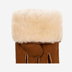 Jack (camel) – Suede leather gloves with luxurious sheep fur lining - Che Cose Belle