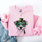 Jack Russell, Adorable Dog, St Patrick's Day, Lucky, Irish Sweatshirt - Che Cose Belle