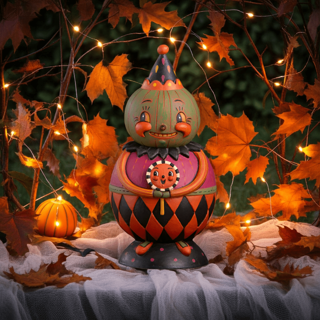 Jackie Green-O-Ween Spooks Jar | Halloween Decor | Johanna Parker Bethany Lowe - Che Cose Belle