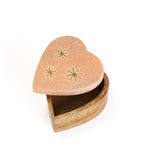 Jaipuri Heart Keepsake Box - Pink Carved Marble - Che Cose Belle