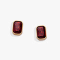 January Emerald - Cut Birthstone Stud - Che Cose Belle