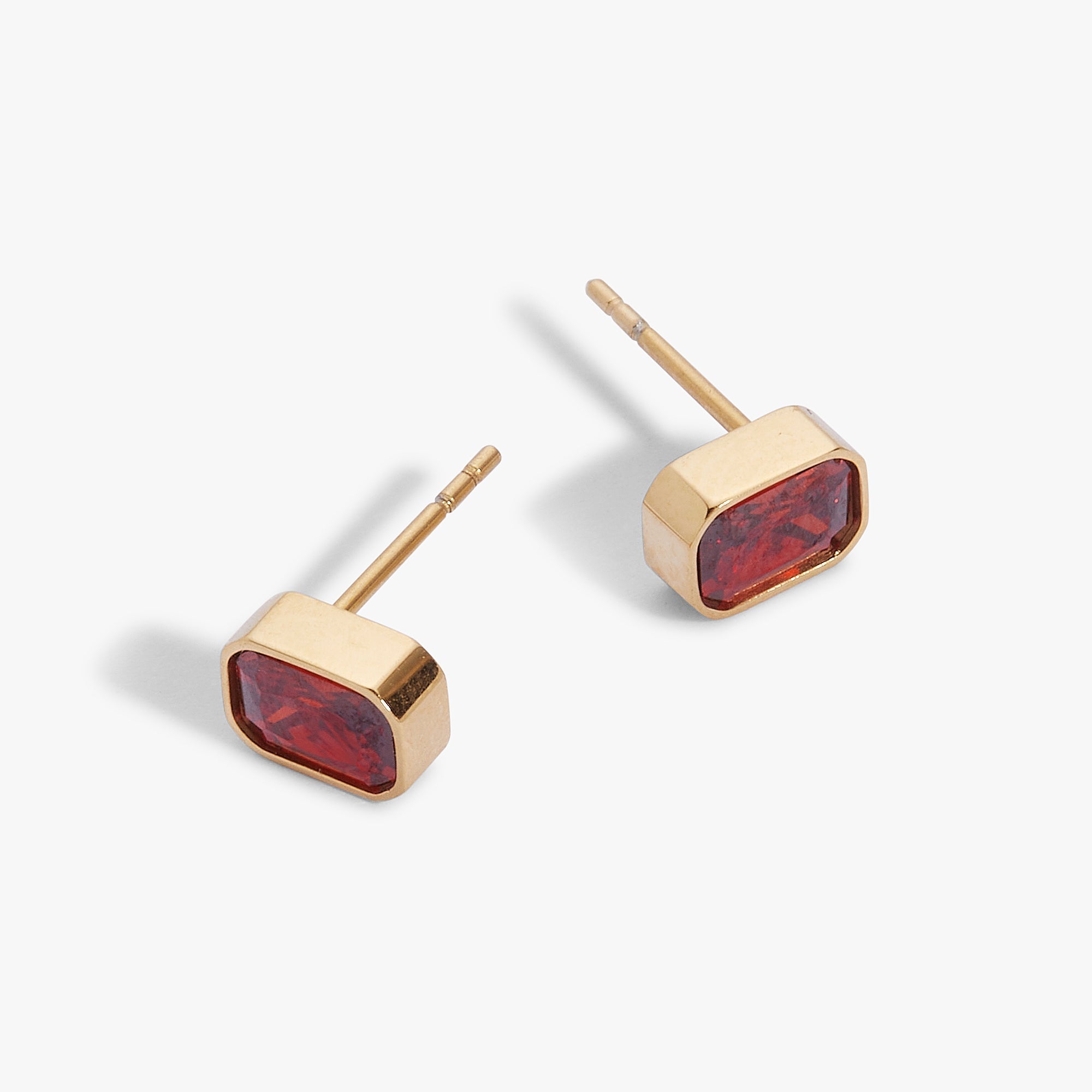 January Emerald - Cut Birthstone Stud - Che Cose Belle