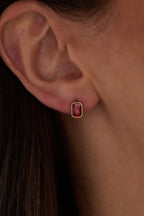 January Emerald - Cut Birthstone Stud - Che Cose Belle