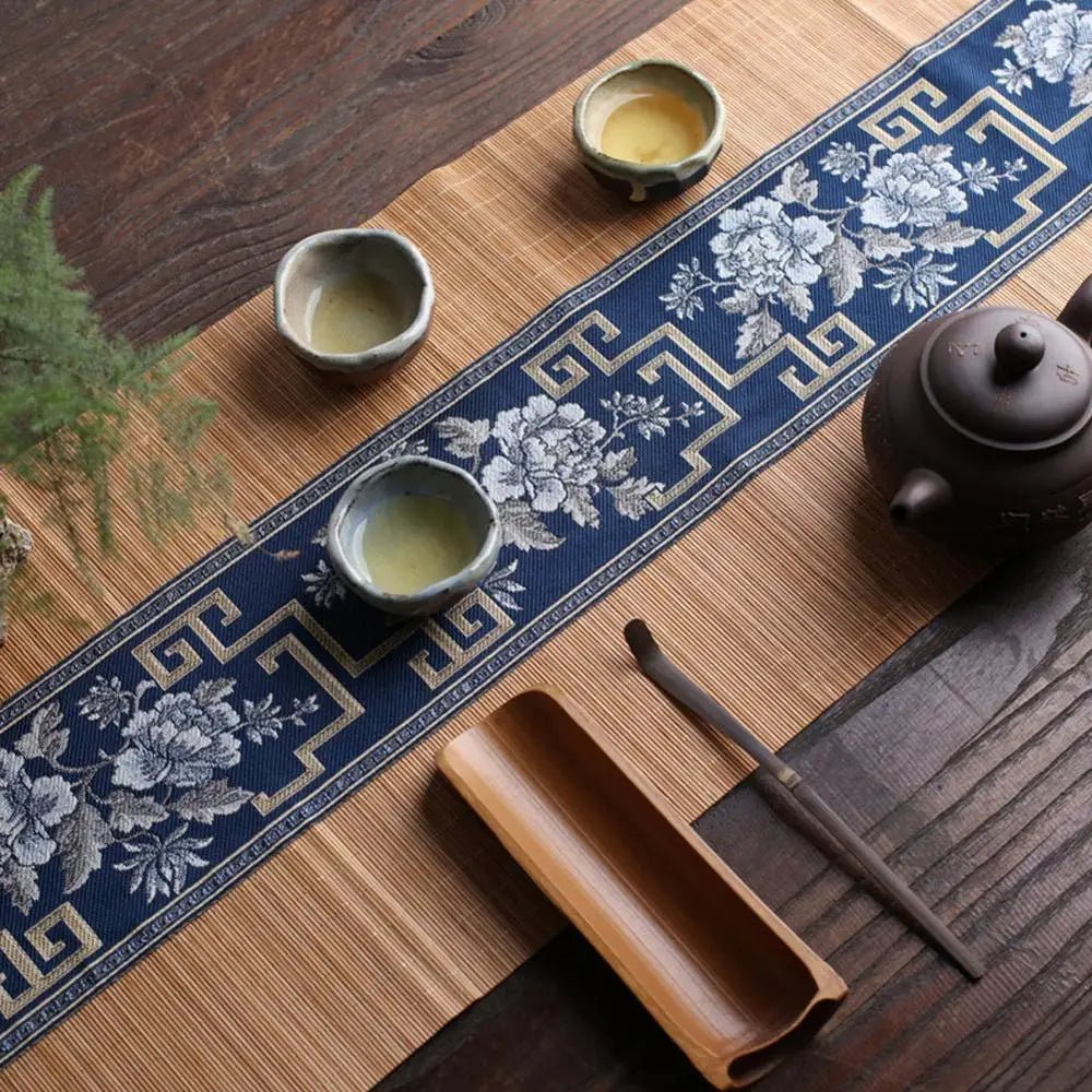 Japanese Bamboo Table Runner Handmade Tea Placemat - Che Cose Belle