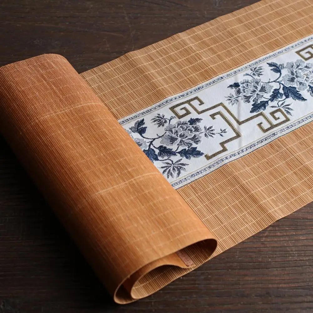 Japanese Bamboo Table Runner Handmade Tea Placemat - Che Cose Belle
