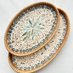 Japanese Rattan Shell Tray For Household Tea - Che Cose Belle