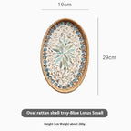 Japanese Rattan Shell Tray For Household Tea - Che Cose Belle