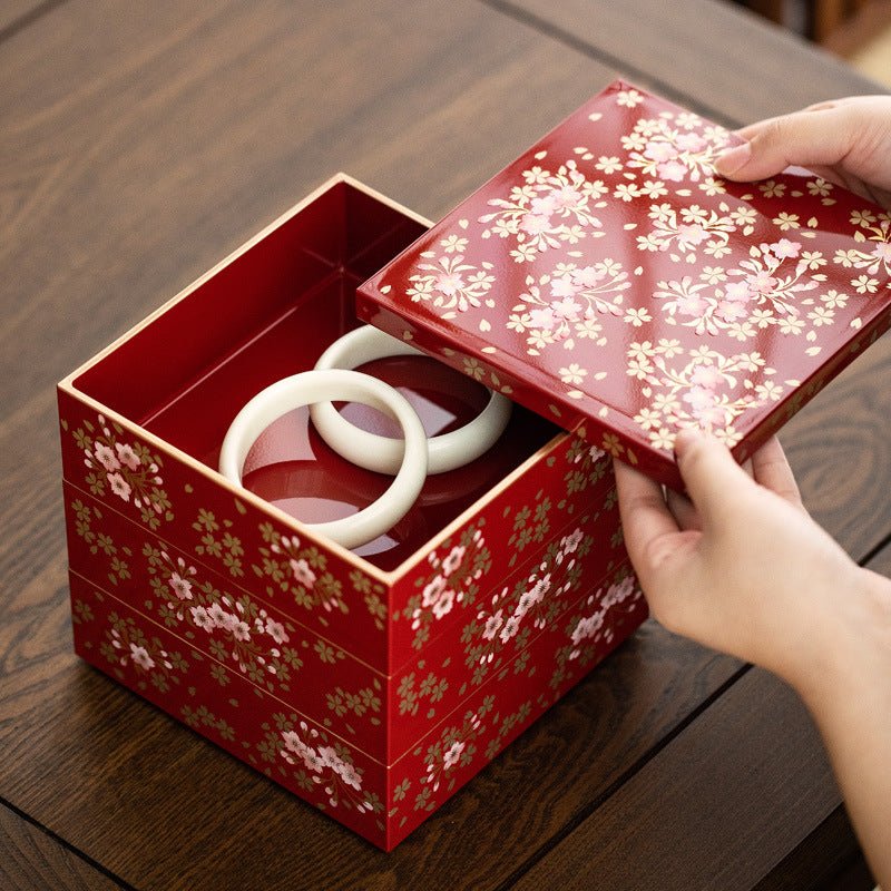 Japanese-Style Resin Multi-Layer Jewelry Box, Wedding Gift - Che Cose Belle