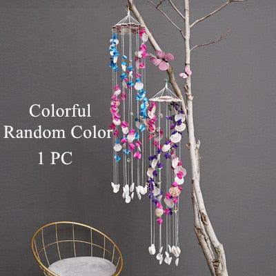 Japanese Wind Chimes Bells Hanging Ornaments Mobile Portable Waterproof Outdoor Wind-chime Mediterranean Style Home Garden Yard Decoration Natural Shell Wind Chimes Birthday Gifts - Che Cose Belle