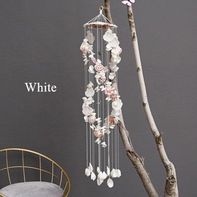 Japanese Wind Chimes Bells Hanging Ornaments Mobile Portable Waterproof Outdoor Wind-chime Mediterranean Style Home Garden Yard Decoration Natural Shell Wind Chimes Birthday Gifts - Che Cose Belle