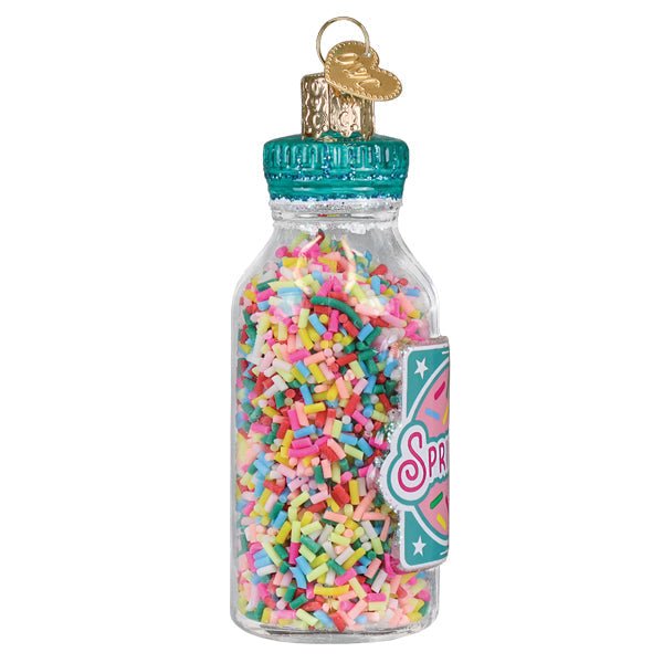 Jar Of Sprinkles Glass Ornament - Che Cose Belle