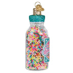 Jar Of Sprinkles Glass Ornament - Che Cose Belle