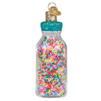 Jar Of Sprinkles Glass Ornament - Che Cose Belle