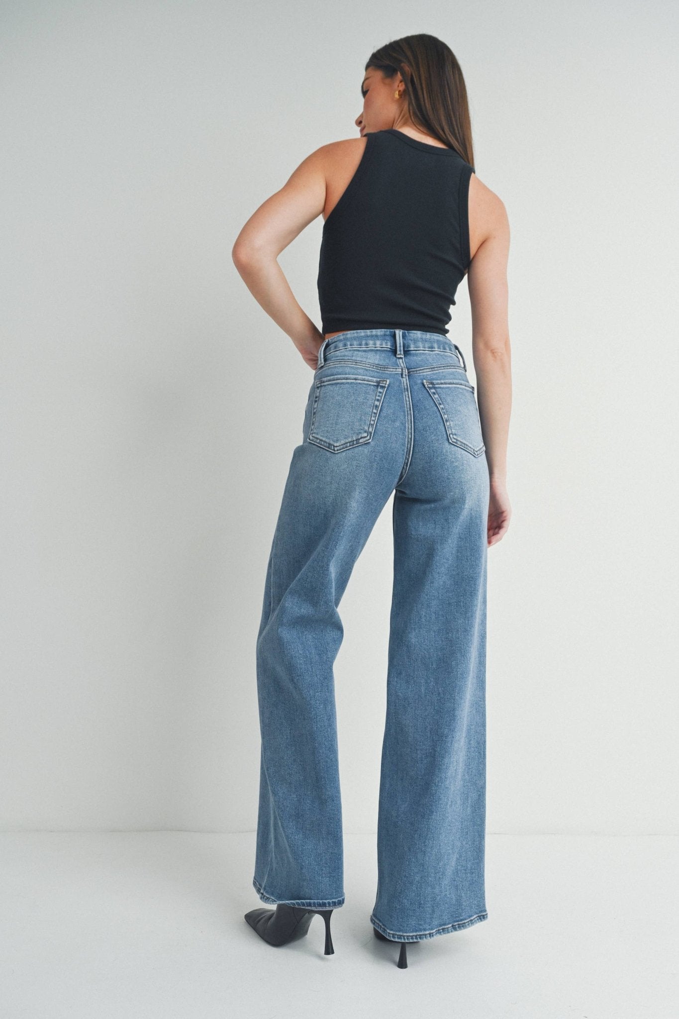 JBD HR Palazzo Wide Leg Jean - Che Cose Belle