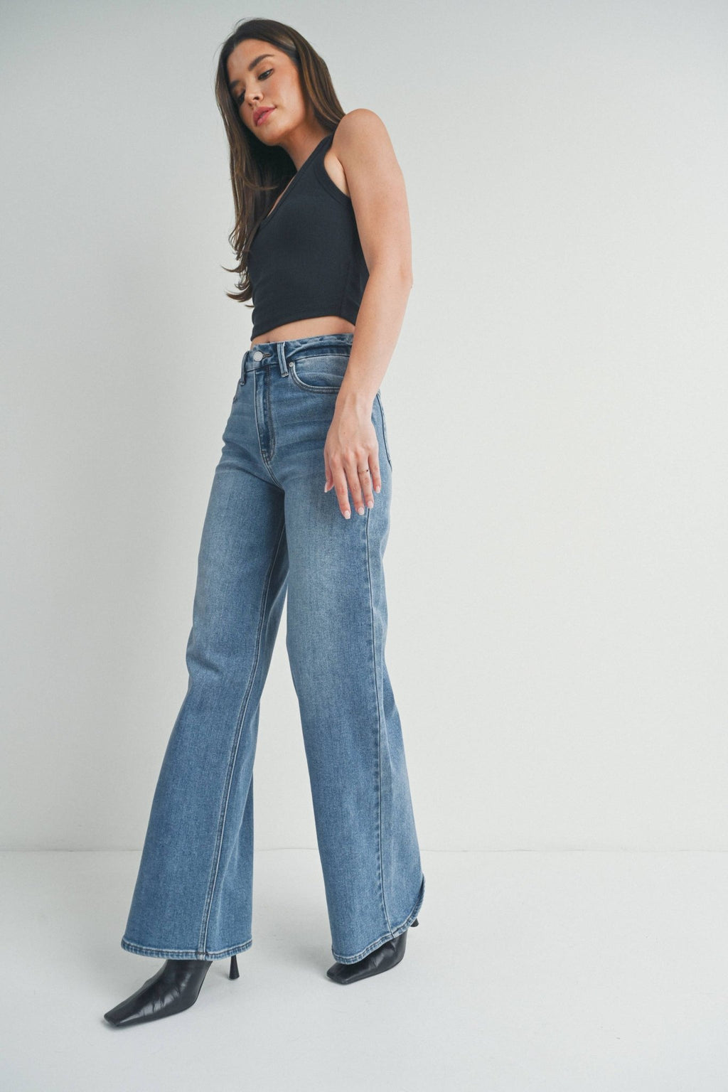 JBD HR Palazzo Wide Leg Jean - Che Cose Belle