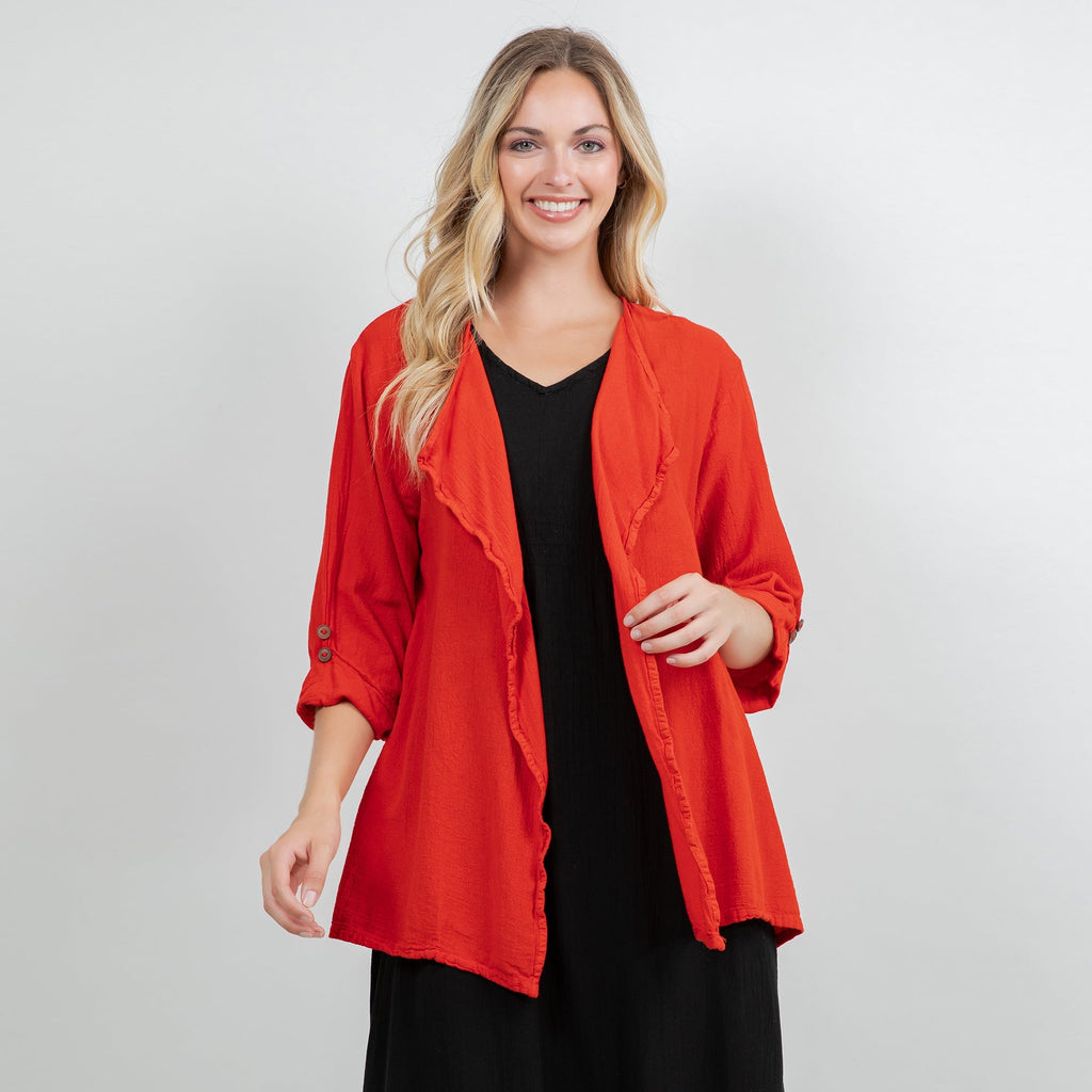 Jeanne Bolero Resort Wear Jacket 100% Cotton Gauze - Che Cose Belle