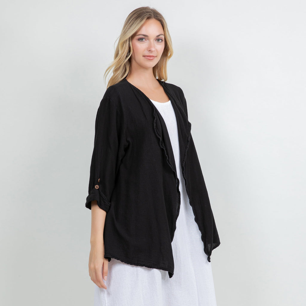 Jeanne Bolero Resort Wear Jacket 100% Cotton Gauze - Che Cose Belle