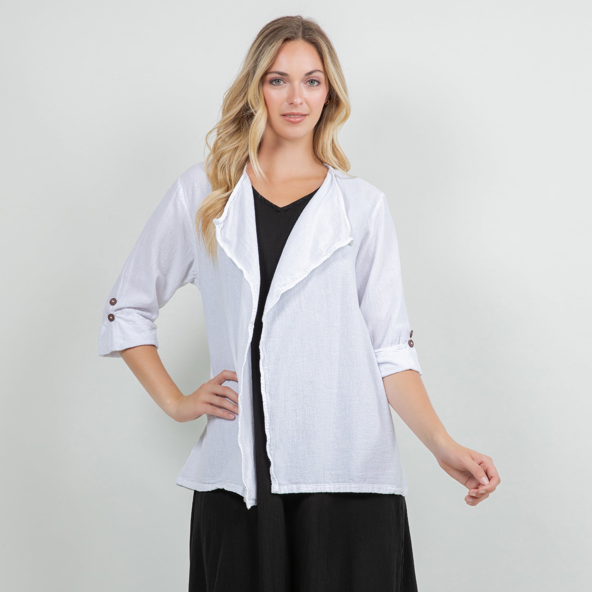 Jeanne Bolero Resort Wear Jacket 100% Cotton Gauze - Che Cose Belle