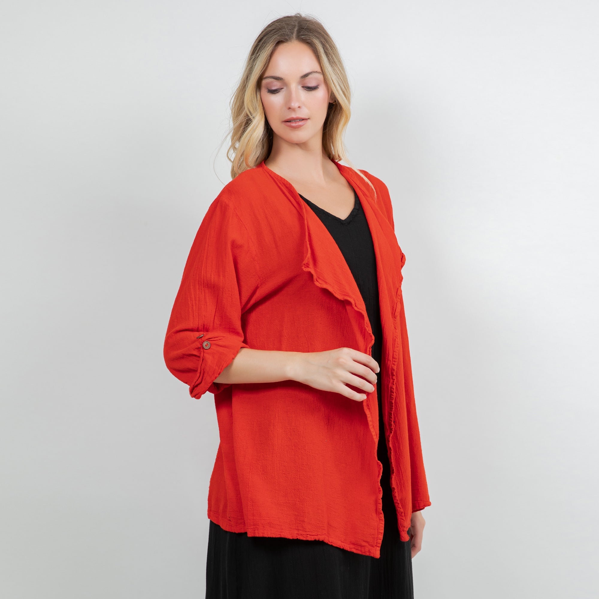 Jeanne Bolero Resort Wear Jacket 100% Cotton Gauze - Che Cose Belle