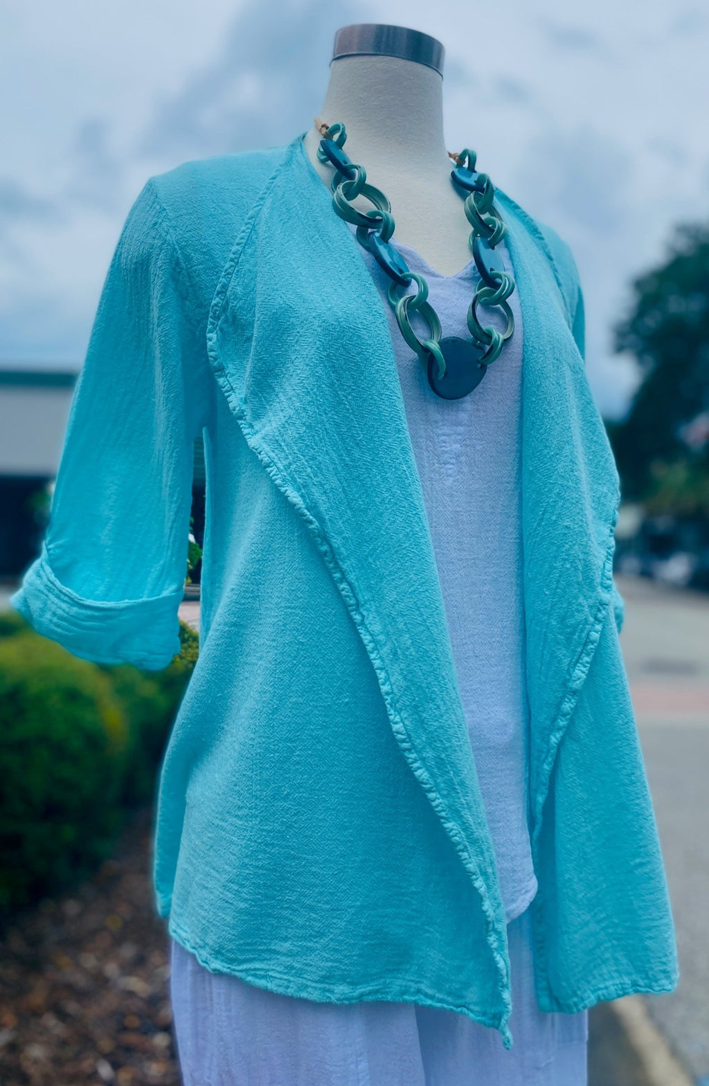 Jeanne Bolero Resort Wear Jacket 100% Cotton Gauze - Che Cose Belle