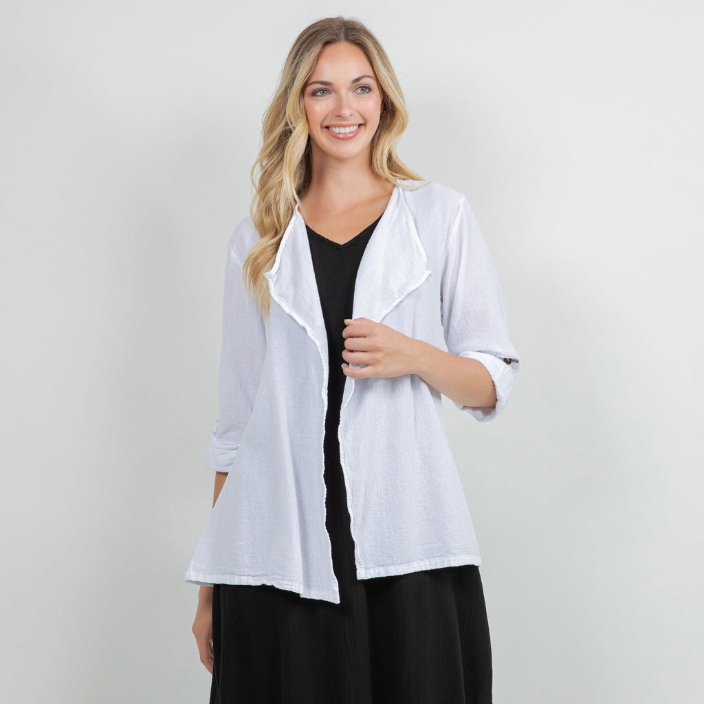 Jeanne Bolero Resort Wear Jacket 100% Cotton Gauze - Che Cose Belle