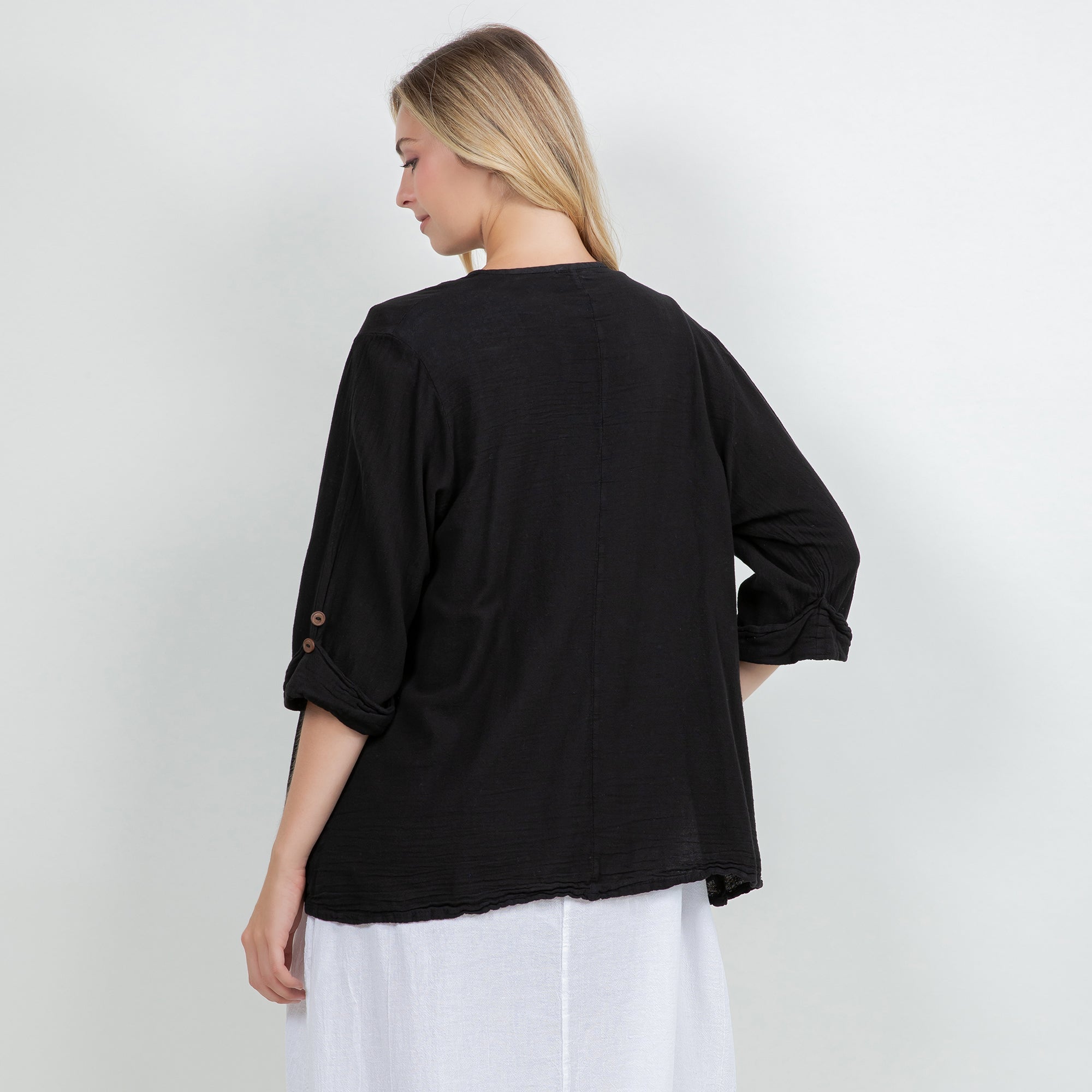Jeanne Bolero Resort Wear Jacket 100% Cotton Gauze - Che Cose Belle