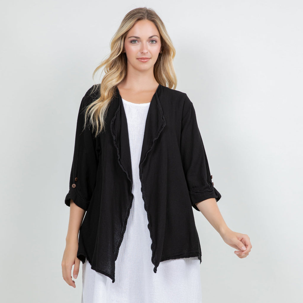 Jeanne Bolero Resort Wear Jacket 100% Cotton Gauze - Che Cose Belle
