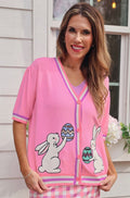 Jess Lea Hoppy Easter Short Sleeve Cardigan - Che Cose Belle